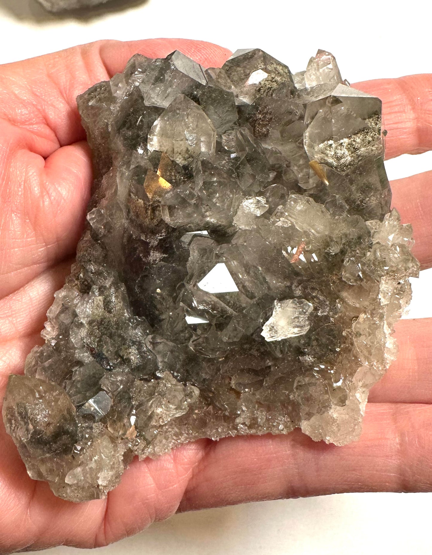 Raw Lodolite Quartz Parcel – 1.53 Kilos (6 Natural Pieces) #Whole02