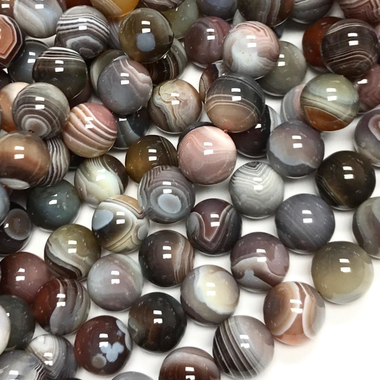 Botswana Agate Highly Polished Beads