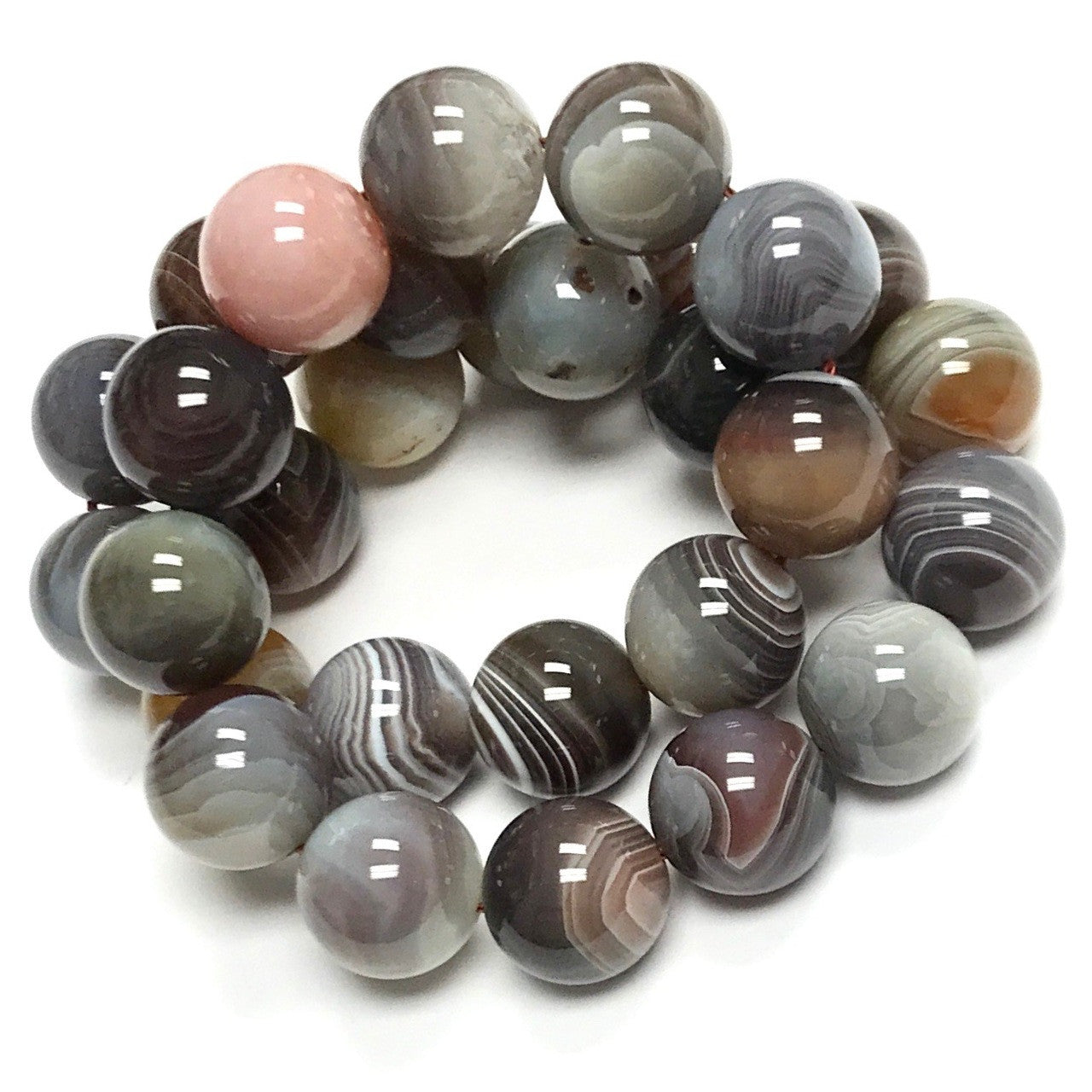 Botswana Agate Highly Polished Beads