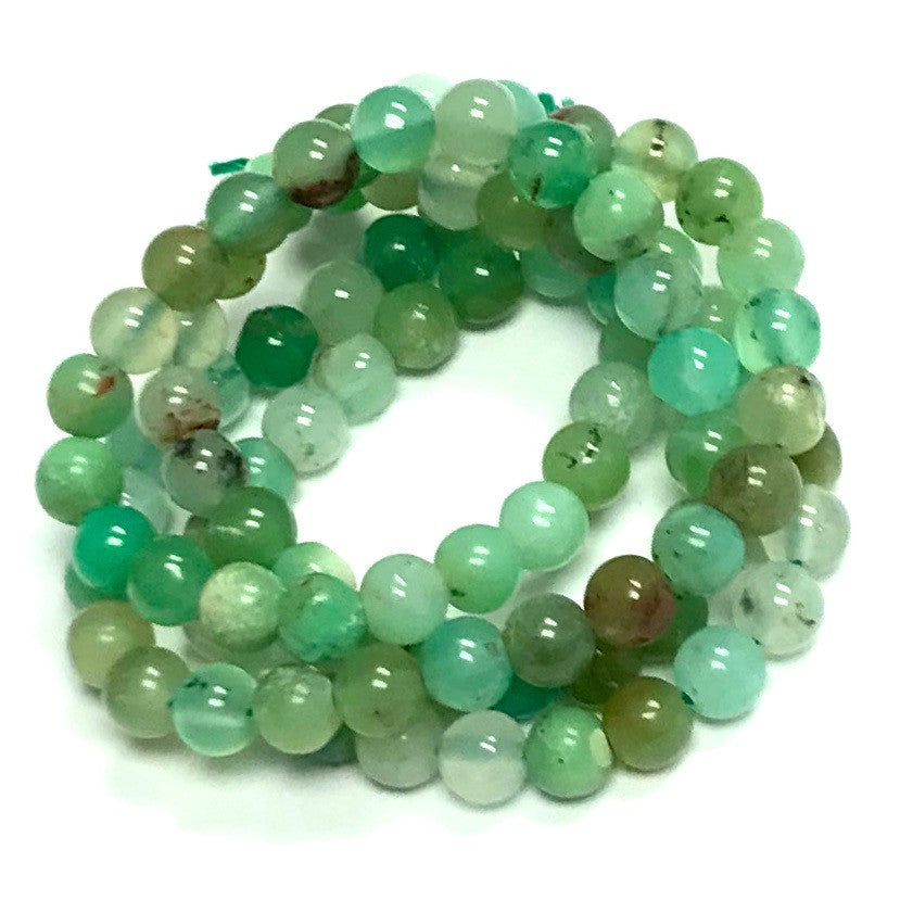 Highly Polished Chrysoprase Round Beads-4mm