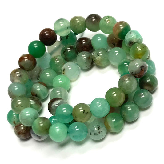 Highly Polished Chrysoprase Round Beads-6mm