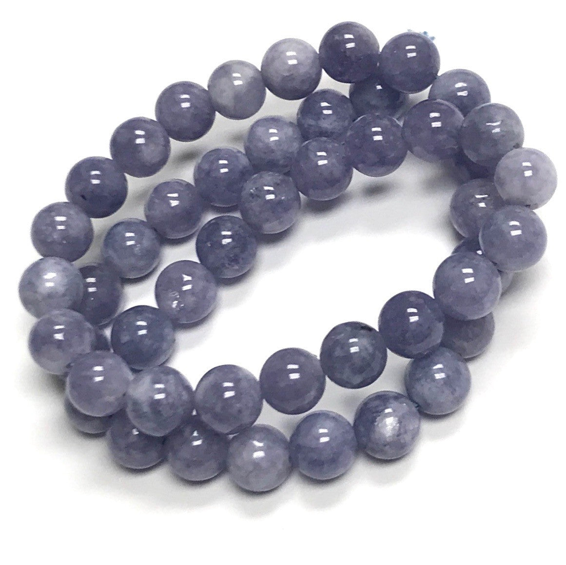 Tanzanite Quartz Polished Round Beads-8mm