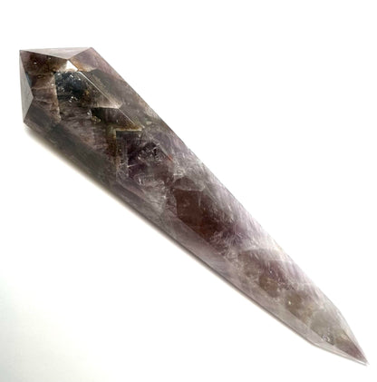 Super Seven Vogel Crystal Wand with Rainbows – Six Sided Vogel Cut 7” x 1 ½” NC7351
