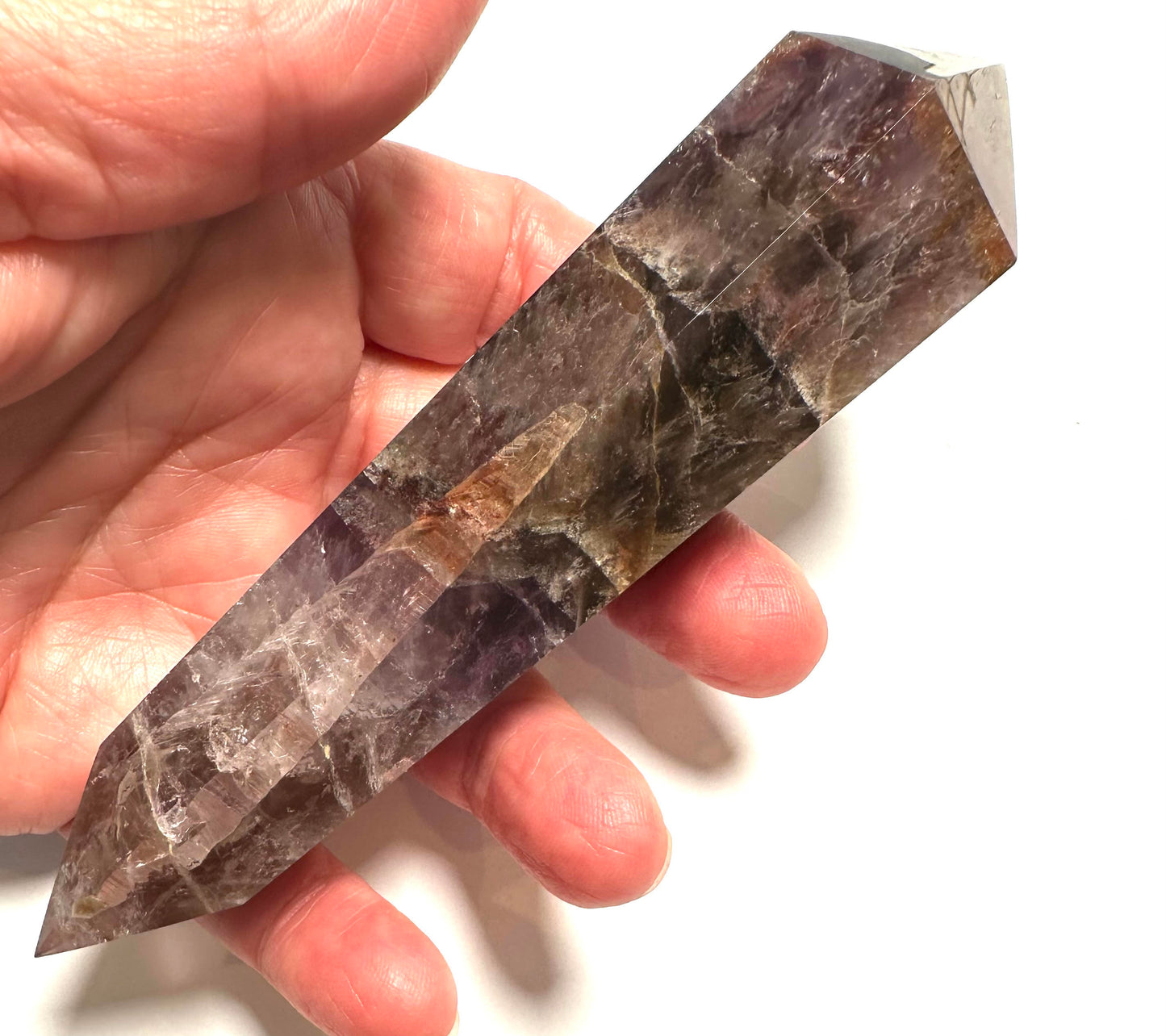 Super Seven Vogel Crystal Wand – Six Sided Vogel Cut 5 ¼” x 1 ½” NC7350