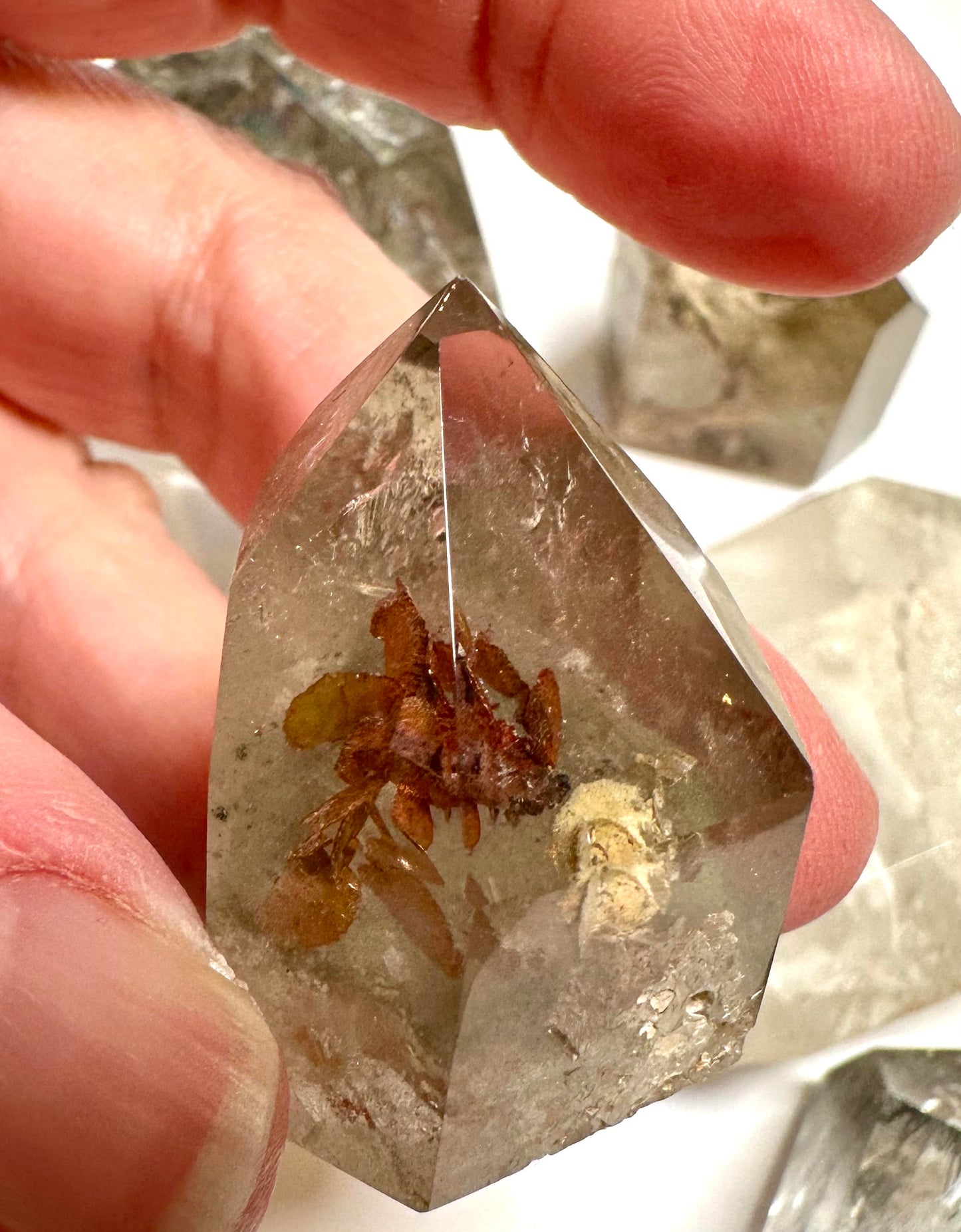Wholesale Lodolite Quartz Parcel – 544g Natural Garden Quartz (8 Pieces) #Whole01