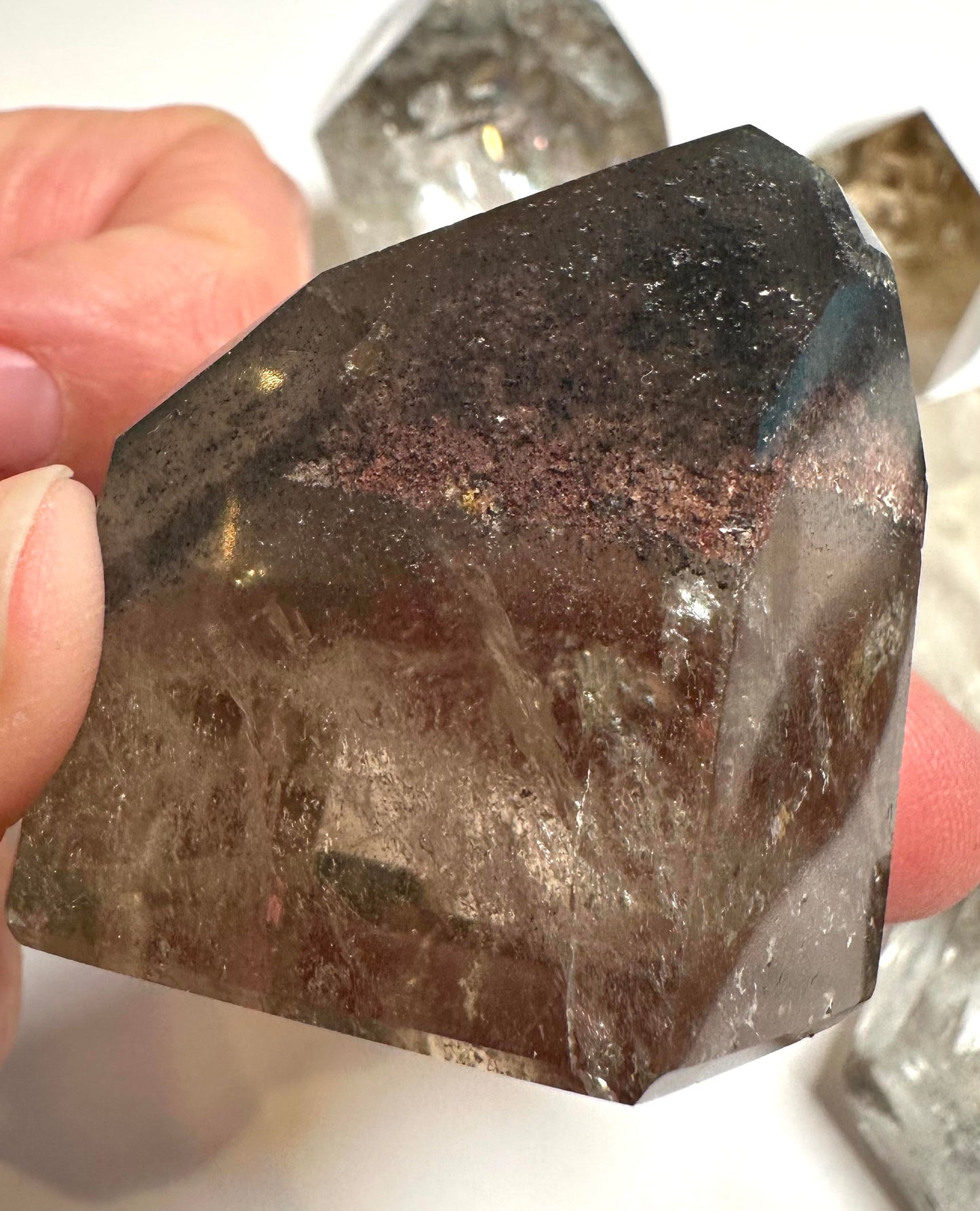 Wholesale Lodolite Quartz Parcel – 544g Natural Garden Quartz (8 Pieces) #Whole01